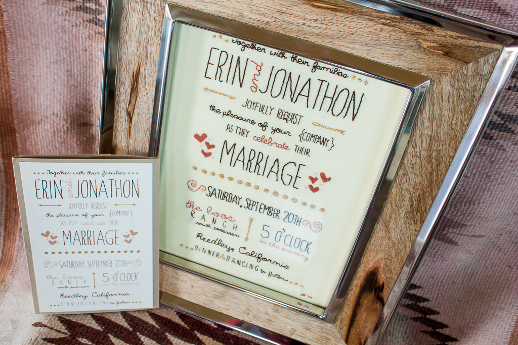 Rustic Linen Wedding Invitation With Personalized Embroidery - Luxury Wedding  Invitations, Handmade Invitations & Wedding Favors